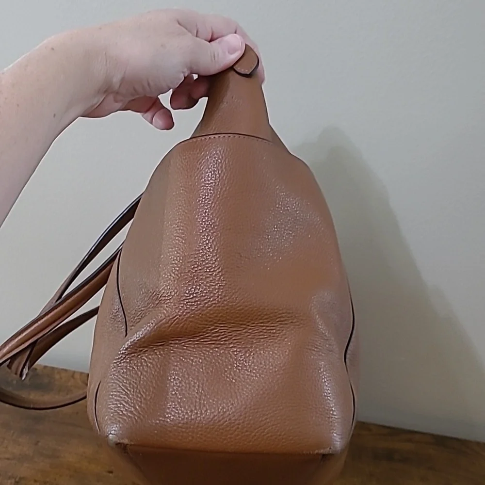 Coach Tan Leather Tote Bag with Dust Bag - Picture 7 of 16